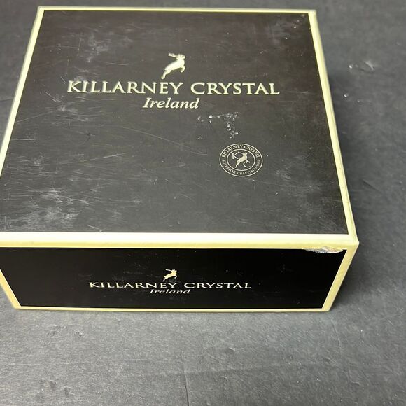 Killarney Crystal Votive Tea Candle Holder Ireland New in Box - Picture 8 of 11